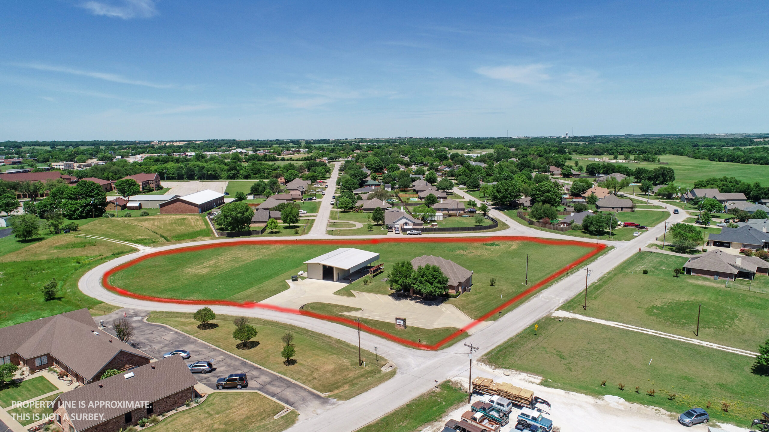 Commercial Property in Acton, Texas Office + Warehouse Beam